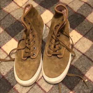 VANS suede tan sneakers size 7.5 new
